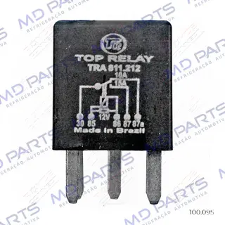 Mini Relé 5 Terminais tipo Agulha 12 Volts 10/15A Ignição Eletrônica/ Ar Condicionado/ Vidro Elétrico/ Porta Malas Elétrico/ Bomba Elétrica de Combustivel Chevrolet Blazer/ S10/ Silverado OEM: 12077866
