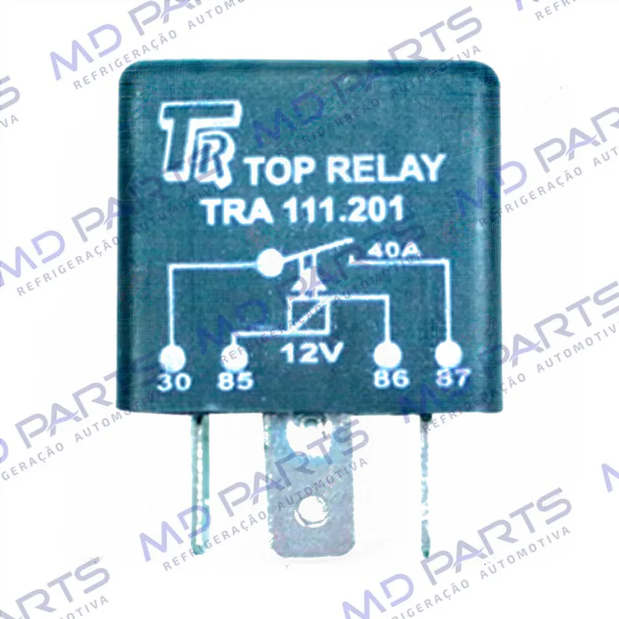 Relé Ar Condicionado Volkswagen Gol/ Parati/ Saveiro/ Santana >1991 4 Pinos 40a. - 12 Volts ZBA941587