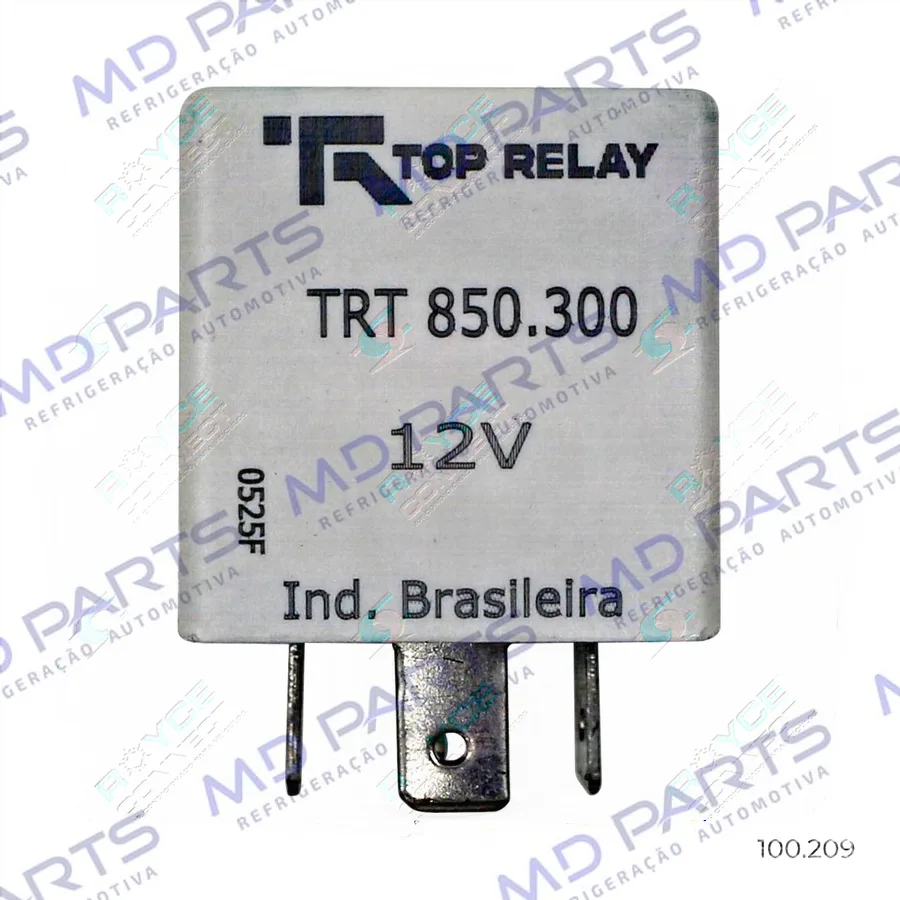 Relé Ar Condicionado Fiat Palio/ Tempra/ Strada / Siena Tipo de Retardo 2 Veloc. 4 Pinos - 12 Volts Branco