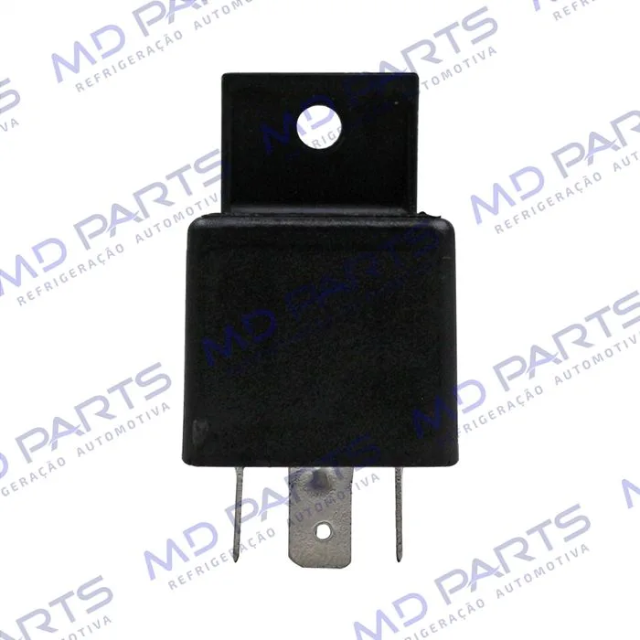 Relé Ar Condicionado Universal de 4 Pinos 40a - com Suporte GM/ Ford/ Fiat/ Volkswagen/ Toyota/ Troller - 12 Volts