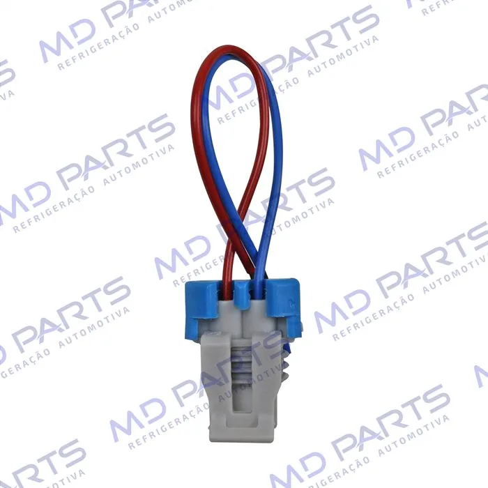 Chicote Conector 2 Vias Magnético Compressor CVC Denso/ Delphi/ Mahle/ Fiat Palio Fire/ Uno Fire/ Doblo/ Mobi 2014>/ Punto/ Chevrolet Astra/ Vectra/ Celta/ Prisma/ Corsa/ Montana/ S10 — foto 2