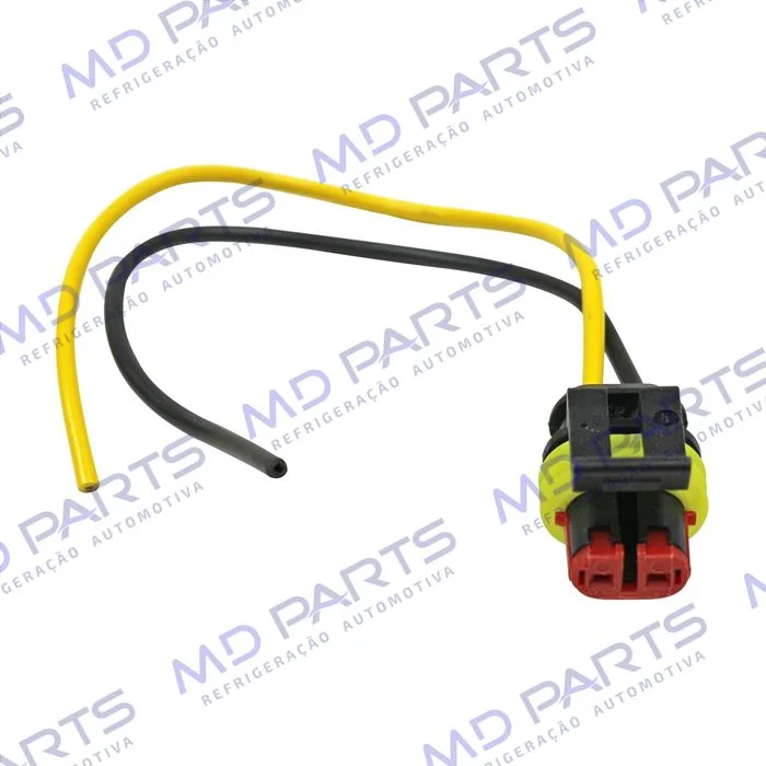 Chicote Conector 2 Vias Magnético Compressor CVC Denso/ Delphi/ Mahle Fiat Palio E.TorQ / Pressostato 2 Vias Chevrolet Silverado — foto 2