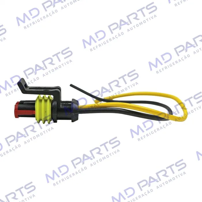Chicote Conector 2 Vias Magnético Compressor CVC Denso/ Delphi/ Mahle Fiat Palio E.TorQ / Pressostato 2 Vias Chevrolet Silverado — foto 4