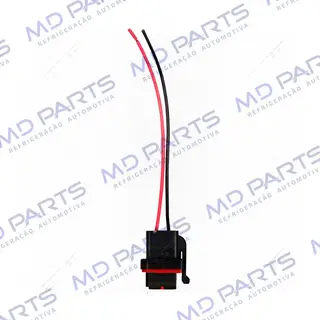 Chicote Conector 2 Vias Magnético Compressor Ford EcoSport/ Fiesta 2004 Até 2014/ Fic Ford FX15 / FS10 F150 / F250 / F350 Ranger /F4000 / Ecosport / Fiesta Até 2013