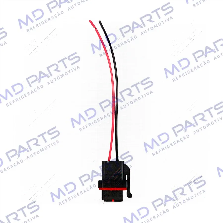 Chicote Conector 2 Vias Magnético Compressor Ford EcoSport/ Fiesta 2004 Até 2014/ Fic Ford FX15 / FS10 F150 / F250 / F350 Ranger /F4000 / Ecosport / Fiesta Até 2013
