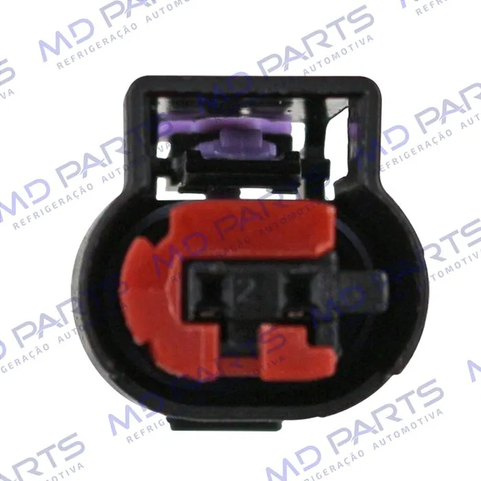 Chicote Conector 2 Vias Válvula Torre Eletrônica Compressor Mahle Fiat/ Jeep Renegade/ Compass/ Toro — foto 2