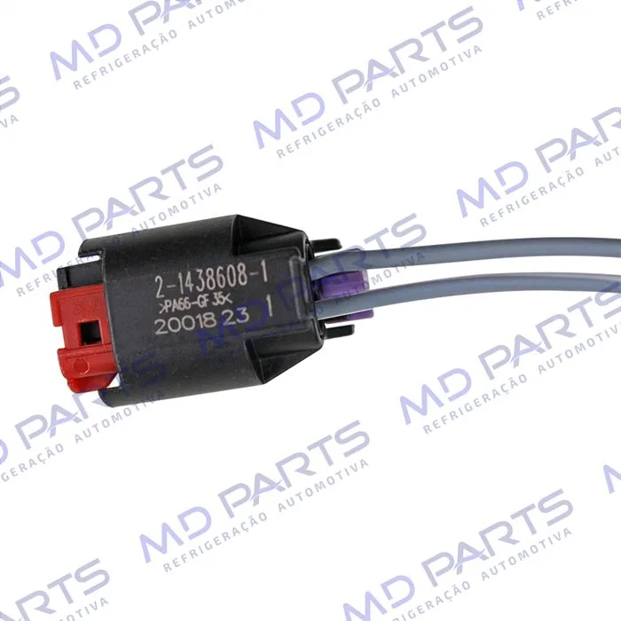 Chicote Conector 2 Vias Válvula Torre Eletrônica Compressor Mahle Fiat/ Jeep Renegade/ Compass/ Toro — foto 5