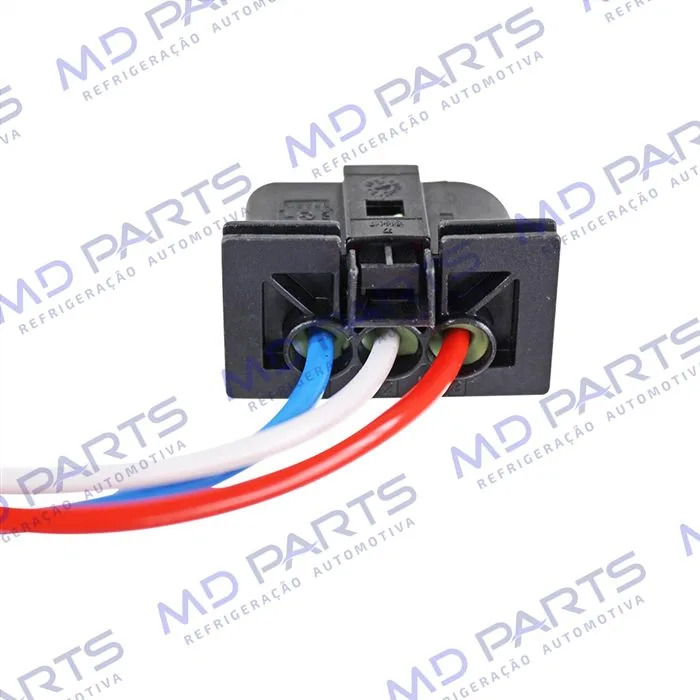 Chicote Conector 3 Vias Motor do Eletroventilador e Resistência Eletroventilador Citröen / Peugeot — foto 4