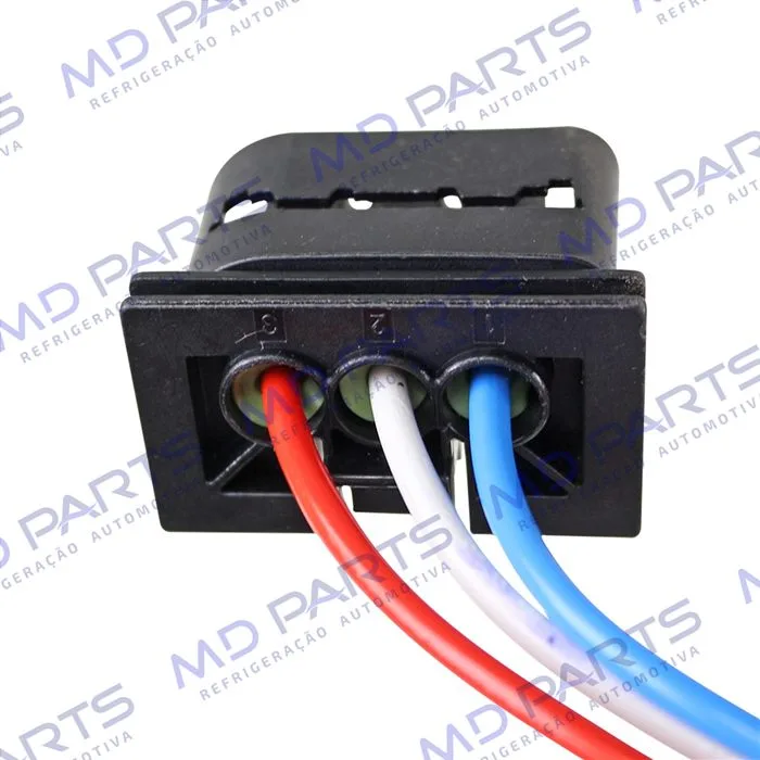 Chicote Conector 3 Vias Motor do Eletroventilador e Resistência Eletroventilador Citröen / Peugeot — foto 5