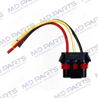 Chicote Conector 2 e 3 Vias Eletroventilador Chevrolet Corsa / Astra / Vectra / Meriva / Zafira