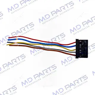 Chicote Conector 4 Vias da Resistência RC.420.015 Fiat Palio/ Iveco Daily/ Volkswagen Gol 1996> G2/G3/G4