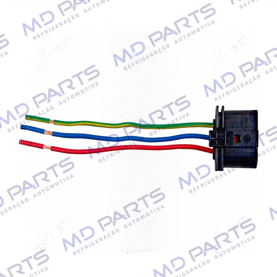 Chicote Conector 3 Vias da Resistência RC.420.190 Volkswagen Polo/ Gol G5/ Saveiro G5/ Voyage/ Fox Todos 2007>
