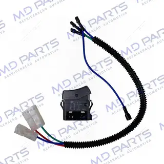 Interruptor Liga Desliga Ar Condicionado Caminhão Scania 2008> PGR / Mercedes Benz Adaptação - 24 Volts
