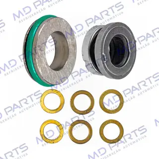 Selo do Compressor Chrysler A590 / C171 Ford FS6 Denso 6E171 / 10P13 / 10P15 / 10P17 / 10P08E Mecânico R134a