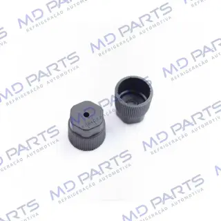 Tampa Plástica De Alta da Válvula de Serviço R134a 6 e 8mm Pacote Com 10 Pçs