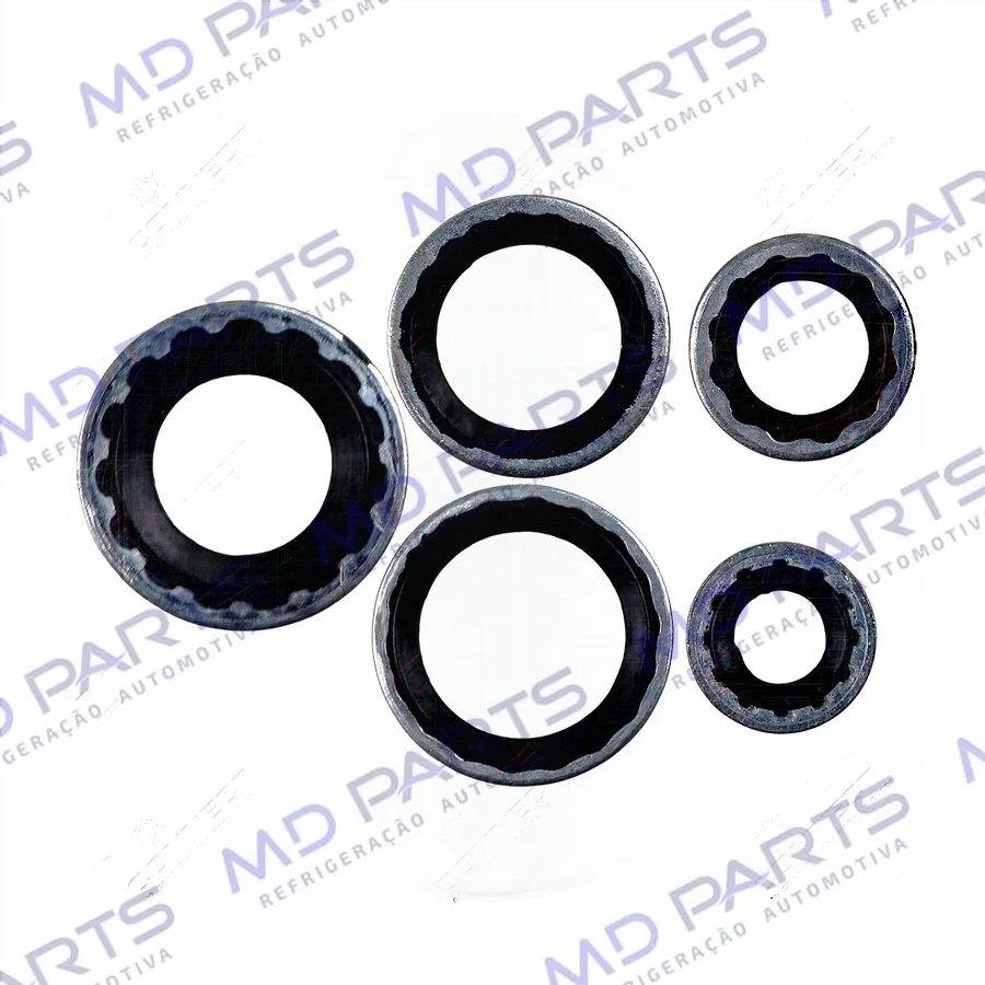 Arruela de Vedação De Sucção e Descarga do Compressor Ford Fusion/ Evaporador Chevrolet Camaro/ Cruze/ Onix/ Spin/ Cobalt