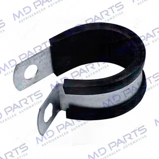 Abraçadeira de Aço/Borracha 19x27 p/ Mangueira de 12mm - Pacote Com 10 Pçs