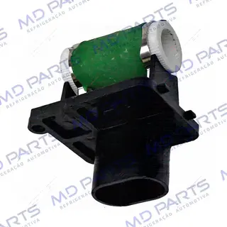 Resistência modelo Valeo do Eletroventilador Chevrolet Celta 1.0/1.4 1999 Até 2006/ Prisma 1.0/1.4 2011 Até 2016 - 12 Volts 2 Pinos OEM: 93337584