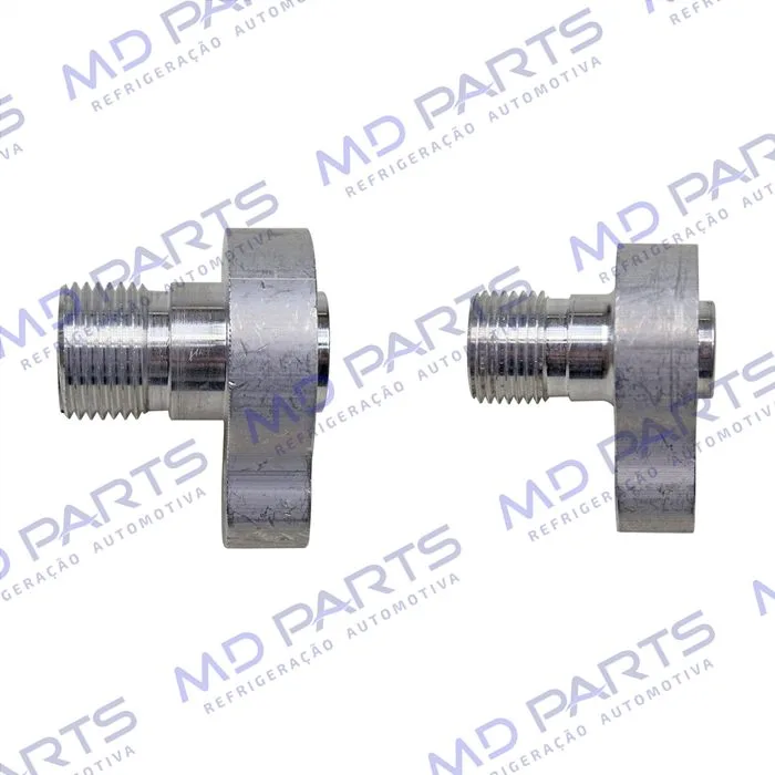 Conector Adaptador para Compressor 7H15 RC.600.053 Caminhão Volvo - Alumínio — foto 2