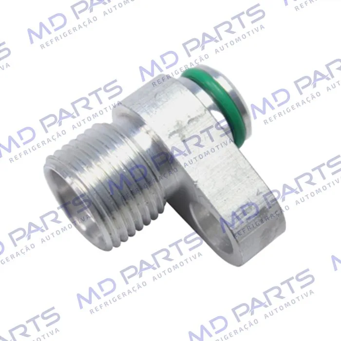 Conector Entrada/Saida Condensador Volkswagen Gol G4 10mm x 10mm - Alumínio
