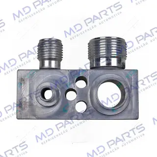 Conector para Instalação da Caixa Evaporadora Traseira Peugeot Partner e Citröen Berlingo - Alumínio