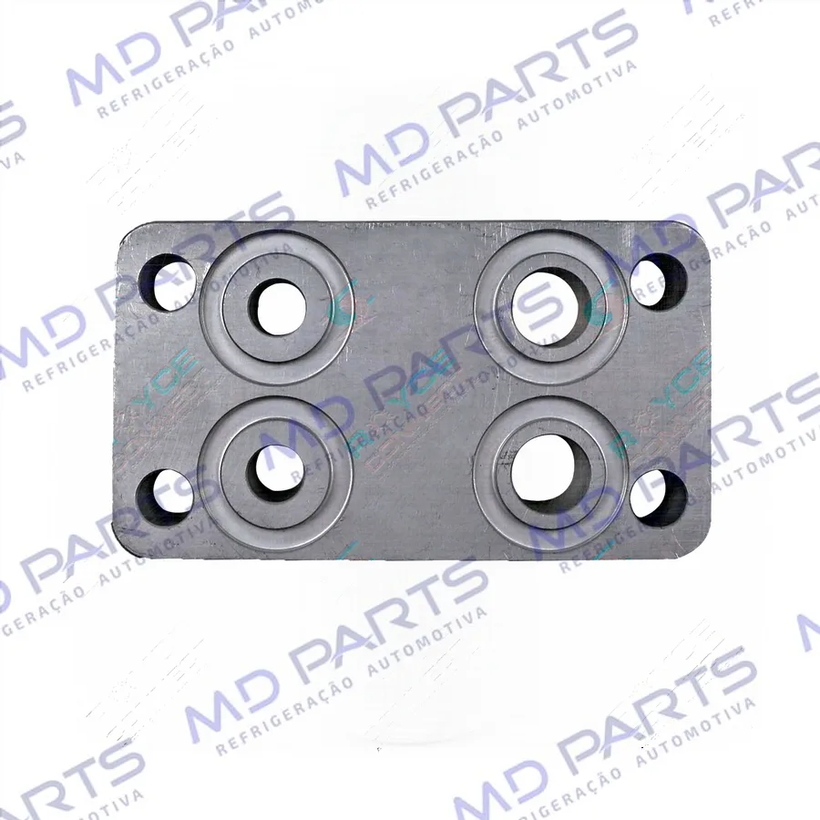 Válvula Conector Compressor 10P15 Para Elevar a Altura e Não Cortar a Fixação Traseira Do Compressor Aplicação Mercedes Benz Accelo - Alumínio