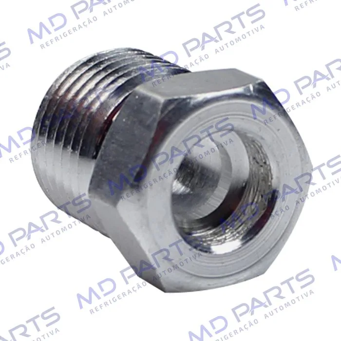 Niple De Aluminio Para Conexão 6mm O´ring Rosca 5/8 — foto 2