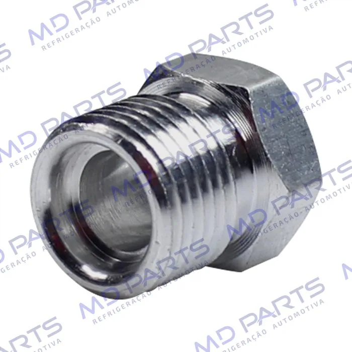 Niple De Aluminio Para Conexão 6mm O´ring Rosca 5/8 — foto 3