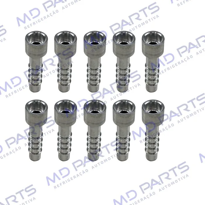 Conexão Salva Vida 06mm Aluminio Encaixe Interno Pacote Com 10 Pçs