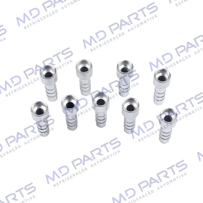 Conexão Salva Vida 08mm Aluminio Encaixe Interno Pacote Com 10 Pçs