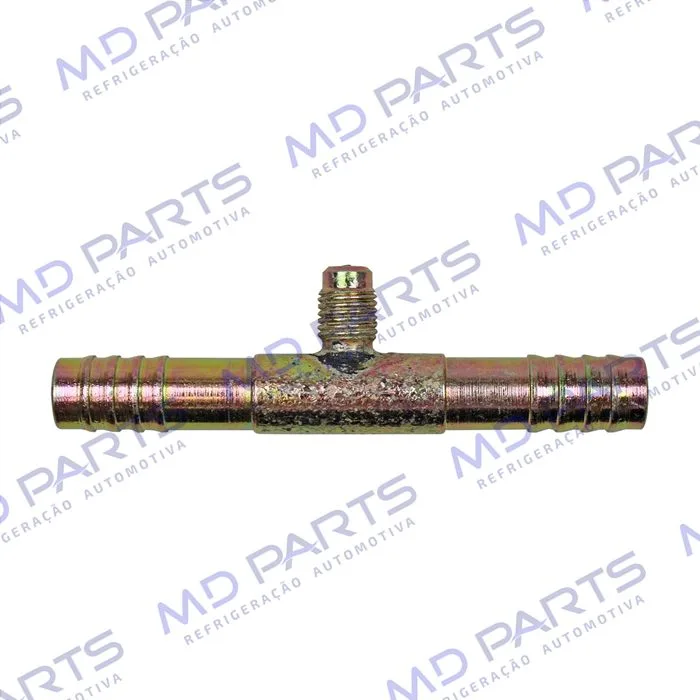 Emenda 10mm Aço c/ Válvula de Serviço R12 s/Clip