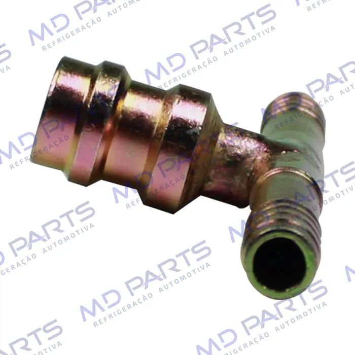 Emenda 06mm Aço c/ Válvula de Serviço R134a s/ Clip — foto 3