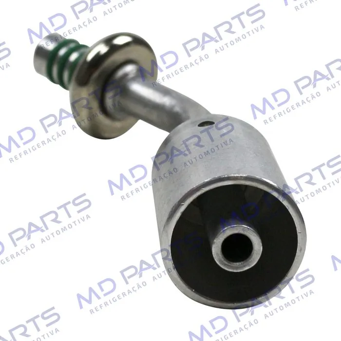 Conexão Spring Lock 45º Macho 06mm Aluminio c/Clip — foto 2