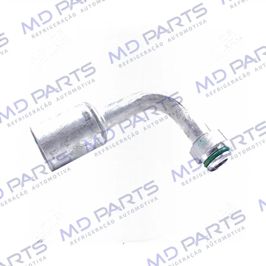 Conexão Alumínio 110° 10mm da Mangueira do Compressor ao Evaporador Fiat Palio