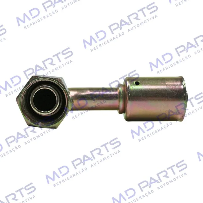 Conexão 90º Aço 10mm da Mangueira do Evaporador ao Compressor Volkswagen Santana R134a — foto 2