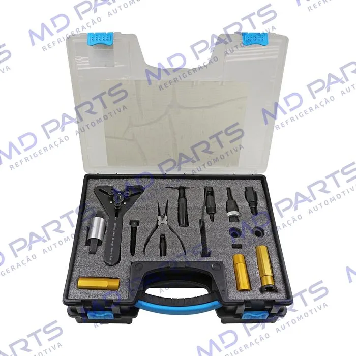 Caixa Ferramenta Saca e Instala Selo e Polia para Compressor Harrison Denso 6P148 York Sanden 507/508/510 — foto 2