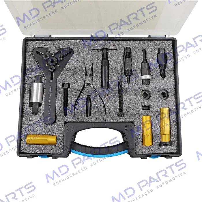 Caixa Ferramenta Saca e Instala Selo e Polia para Compressor Harrison Denso 6P148 York Sanden 507/508/510 — foto 3