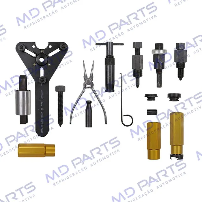Caixa Ferramenta Saca e Instala Selo e Polia para Compressor Harrison Denso 6P148 York Sanden 507/508/510 — foto 4