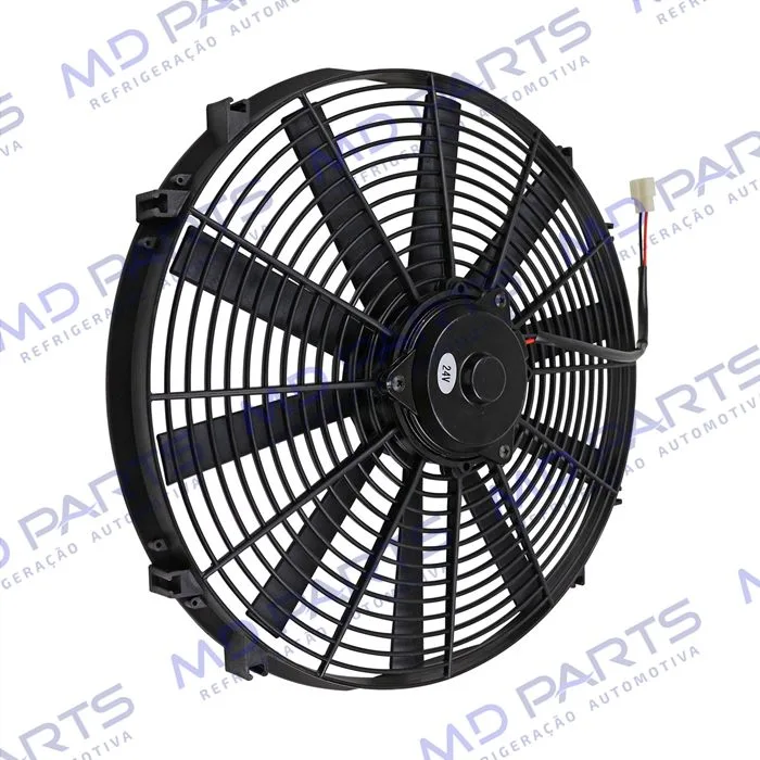 Eletroventilador Universal 16 Polegadas Pás Reta - 24 Volts — foto 3