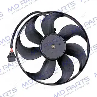 Eletroventilador Principal do Radiador Volkswagen Golf 1.6/1.8/2.0 1999> / Audi A3 - 12 Volts Diametro 350mm