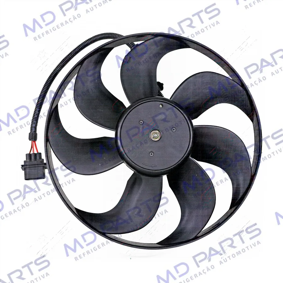 Eletroventilador Principal do Radiador Volkswagen Golf 1.6/1.8/2.0 1999> / Audi A3 - 12 Volts Diametro 350mm