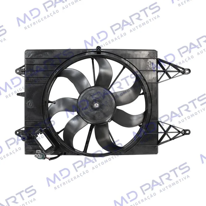 Eletroventilador do Radiador Volkswagen Polo/ Gol G5/ Saveiro G5/ Voyage/ Fox 3 Pinos Todos 2007> Importado - 12 Volts
