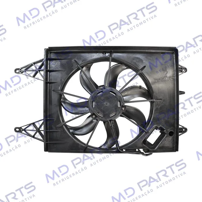 Eletroventilador do Radiador Volkswagen Polo/ Gol G5/ Saveiro G5/ Voyage/ Fox 3 Pinos Todos 2007> Importado - 12 Volts — foto 4