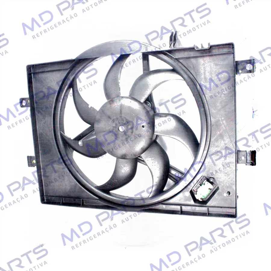 Eletroventilador do Radiador c/ Defletor Fiat Palio/ Siena 1.0/1.4 HPP 2008> / Strada 1.4 Sistema Behr - 12 Volts OEM:51801318 / 51851670
