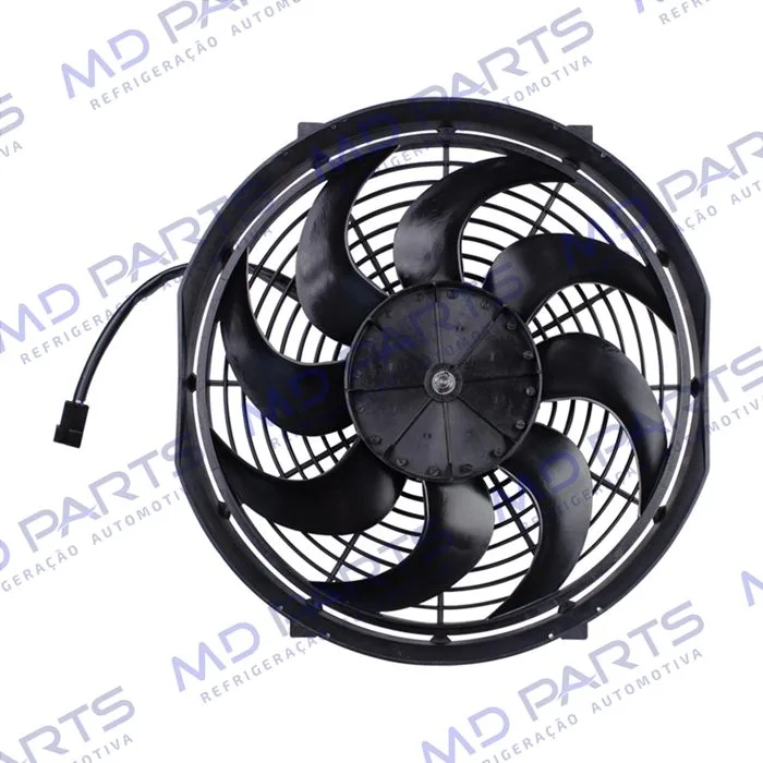 Eletroventilador Unipoint Universal Aspirante 14 Polegadas Pás em S - 12 Volts — foto 2