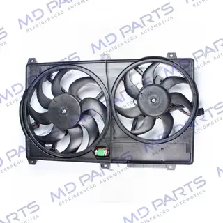Eletroventilador do Radiador c/ Defletor Fiat Ducato 2.3 JTD 2009>/ Renault Jumper/ Citroën Boxer - Sistema Modine - 12 Volts OEM: 1364597080 / 1371638080