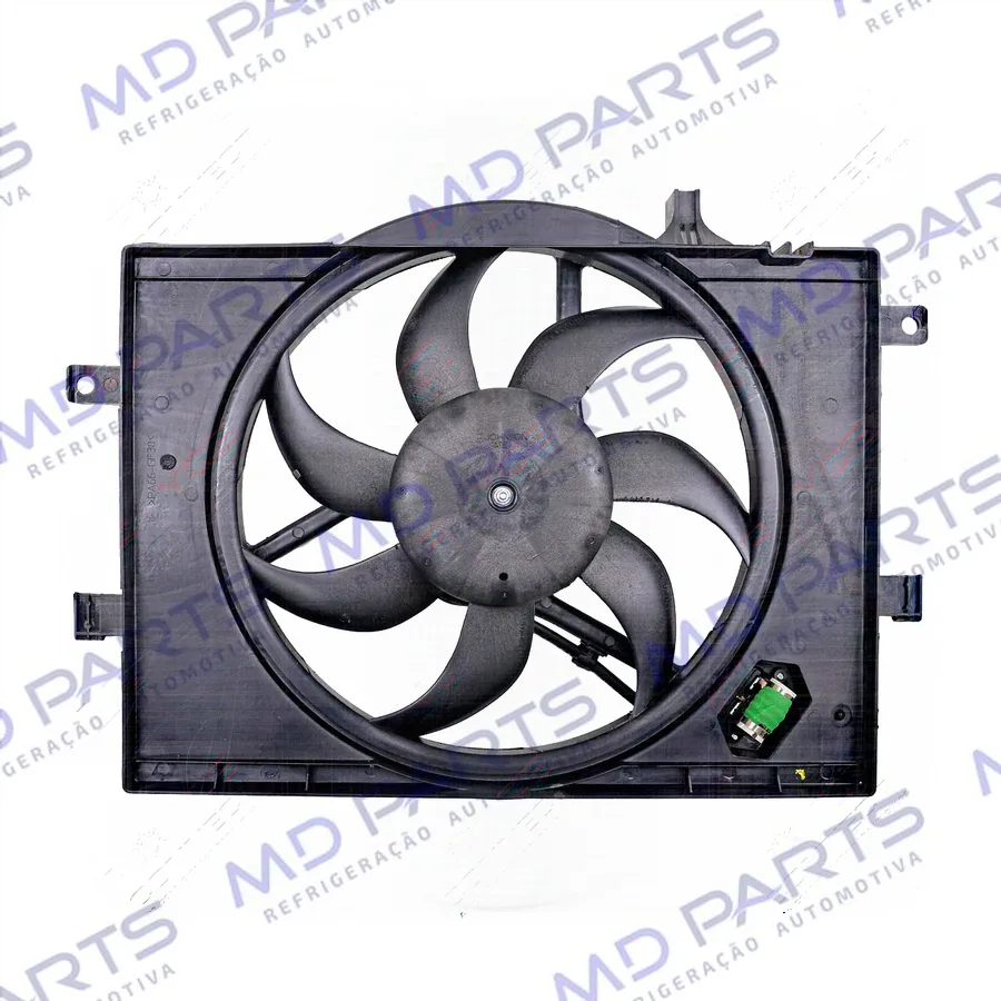 Eletroventilador do Radiador c/ Defletor Fiat Idea 1.4 2010> Sistema Behr - 12 Volts OEM: 51891370