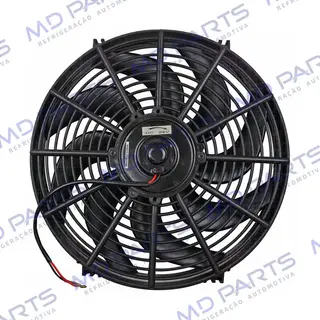 Eletroventilador Universal Soprante 14 Polegadas Pás em S - 24 Volts