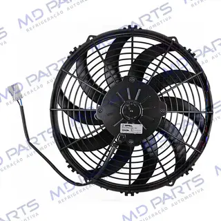 Eletroventilador Universal Spal Aspirante 12 Polegadas Pás Em S - 12 Volts OEM: EV AS.VA10-AP50/C-61A
