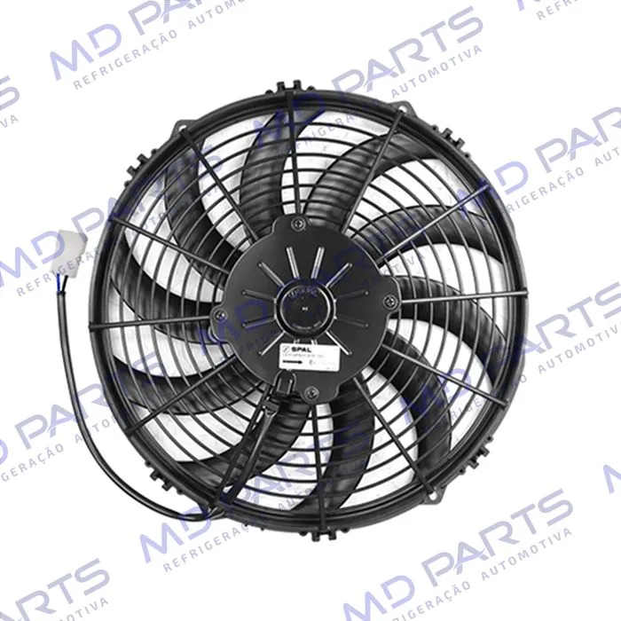 Eletroventilador Universal Spal Soprante 12 Polegadas Pás em S - 12 Volts OEM: VA10-AP50/C-61S